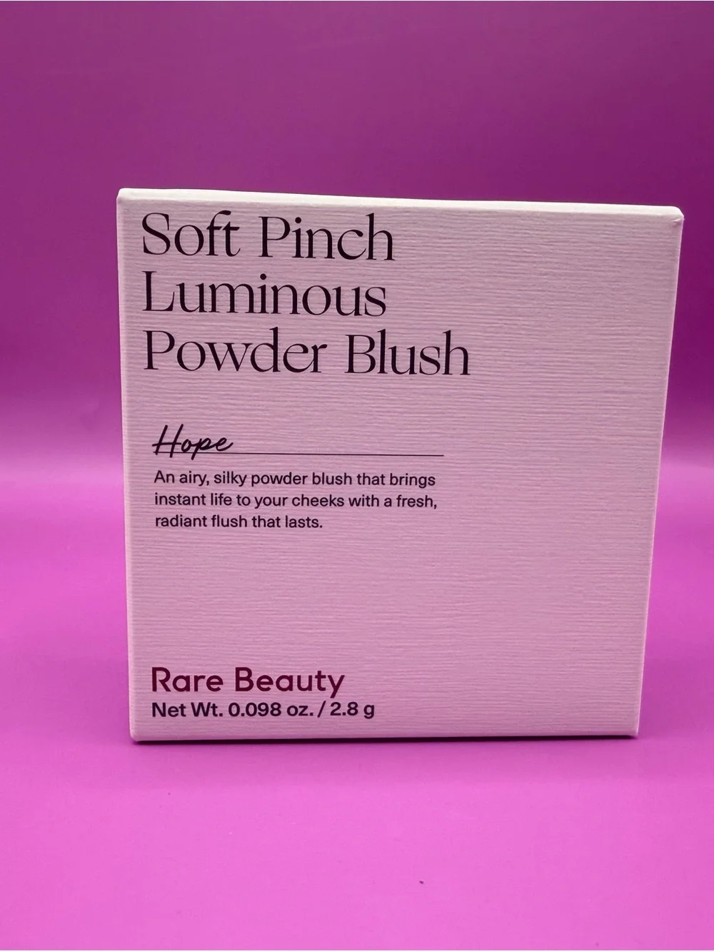 Rare Beauty Soft Pinch Luminous Powder Blush - Hope (light pink packaging)